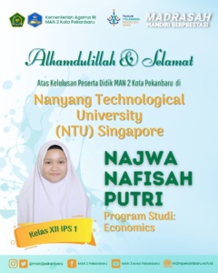 Najwa Siap Kuliah di NTU